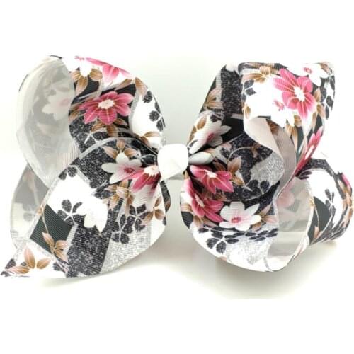 70pcs DHL Free shipping Large Hair Bow (Black) Bodacious Bow Blue White black Grosgrain Bow Hair Clips