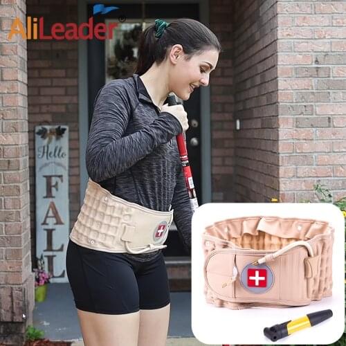 Alileader Spinal Massager Decompression Back Belt Air Traction Waist Brace Lumbar Support Back Massage For Back Pain Relief Pain