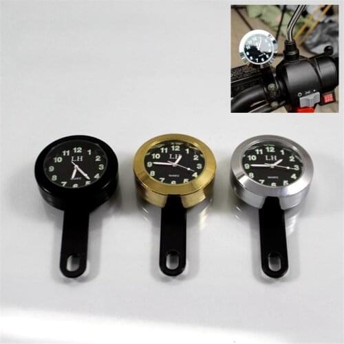 Metal round motorbike watches clocks universal moto clock for harley softail sportster cafe racer watch motorcycle accessories