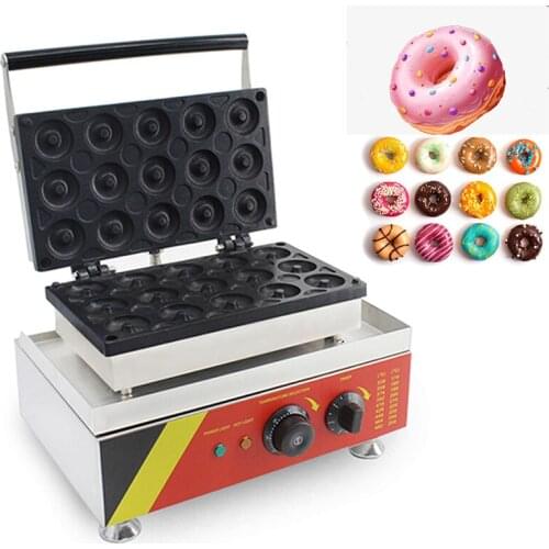 NP-537 Electric doughnut machine Commercial 15 holes donut machine sweet wheat ring waffle machine baking donut 220V/110V 1.5KW
