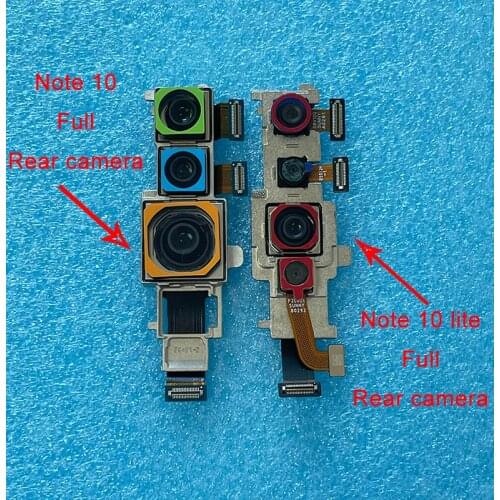 Original For Xiaomi Mi note 10 Lite Rear Camera Front Camera+Wide Angle+Macro+Depth filed For Mi note 10 Pro note10 Big Camera