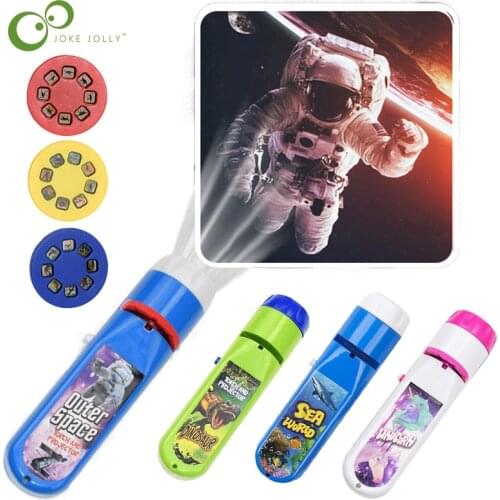 Balleenshiny Parent-child Interaction Puzzle Early Education Luminous Toy Animal Dinosaur Child Slide Projector Lamp Kids Toys