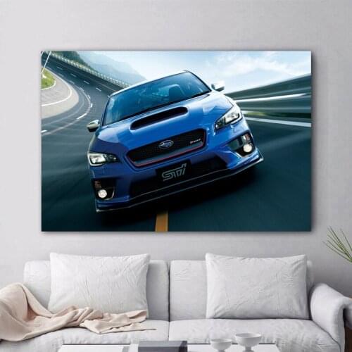 Subaru Impreza Classic Cars JDM Vehicle Posters Canvas Printed Wall Art For Home Decor Living Room Decorations