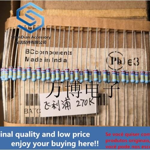 10pcs only orginal new can BC resistor 1/4W 0.25W 270K