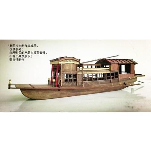 Traditional Chinese/Japanese lake ship 1/50 520mm wooden ship model kit