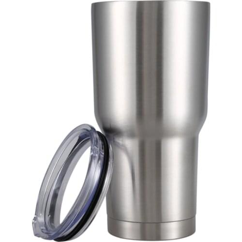 30oz Insulated Tumbler Coffee Mug Camping Travel Tumbler Stainless Steel Cup Mugs with Splash Proof Lid Primary Color For Car