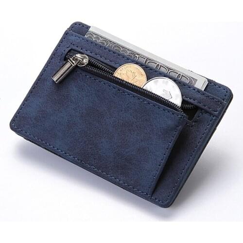 Ultra Thin Mini Wallet Mens Small Wallet Business PU Leather Magic Wallets High Quality Coin Purse Credit Card Holder Wallets