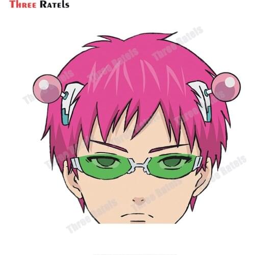 Three Ratels A417 Vinyl Car Stickers Occlusion Decal Waterproof Decoration For Saiki K Peeker Auto Accessories