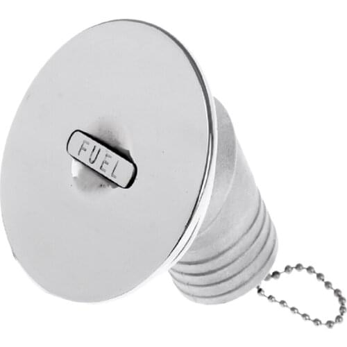 Stainless Steel Boat Deck FUEL Boat Deck Fill Filler 2'' W/ Keyless Cap