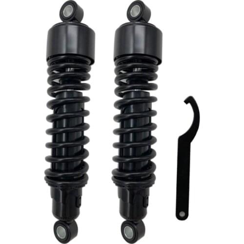 11.75" 2pieces Motorcycle Rear Shock Shocks For Honda Suzuki Kawasaki black