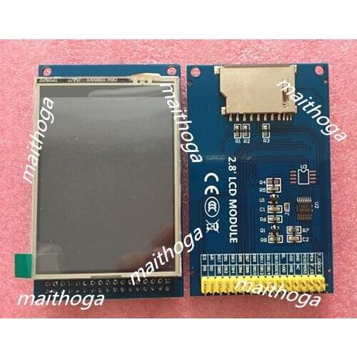 2.8 inch 34PIN 65K TFT LCD Screen with Adapter Board (Touch/No Touch) ILI9341 Controller 8/16Bit Parallel Interface 320*240