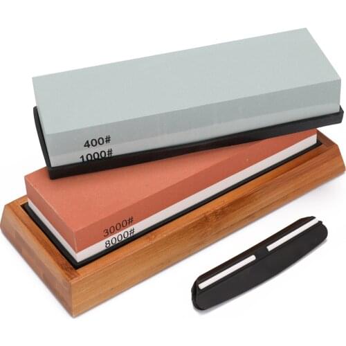 400/1000 3000/8000 Grit Premium Whetstone Cut Sharpening Stone Set Cut Sharpener Non Slip Base Cutter Sharpener grindstone