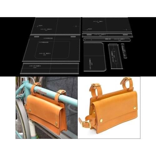 1Set Acrylic Template Pattern for Shoulder Bag Soft Leather Craft Pattern DIY Simple Style Bag Stencil Sewing Pattern