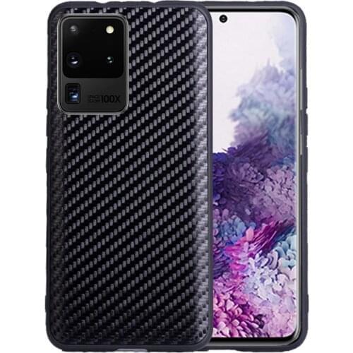Real Leather Phone Case For iphone 12 11 Pro Max Xr Xs Max Xs Carbon Fiber Slim Back Cover For iphone 6 7 8 Plus X SE 2020 Coque
