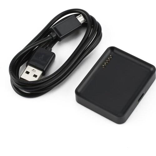 Black Smartwatch Charging Cradle Dock For LG LG-W10 G Watch R W100 Smart Watch Battery Charger With Micro Usb Cable