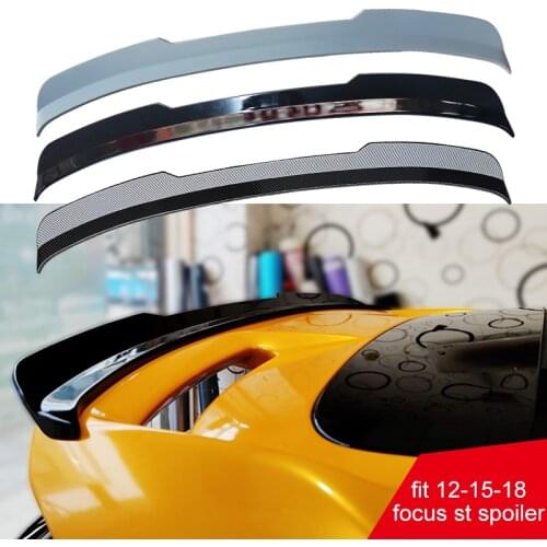 Fit focus ST MK3 Hatchback 4D small spoiler ABS Texture carbon fiber auto external Accessories 2012 2015 2016 2017 2018
