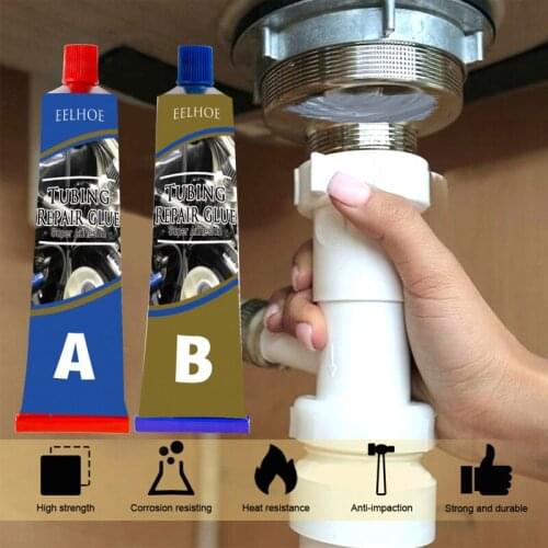 Car Tubing Repair Glue Fuel Tank Tubing Repair Glue Caster Glue Metal Plugging Repair Glue Temperature And Oil Resistance Glue