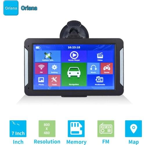 Oriana 7 inch GPS Navigation Capacitive screen 128MB 8GB Car Truck Sat Nav Navigator Europe Free Maps