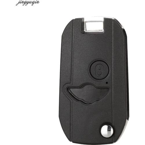 Jingyuqin 10ps Remote Car Key Case Shell Modified For BMW Mini One Cooper S 75 E34 E36 E39 E46 R50 R53 Z3 Z4 X3 X5 Land Rover 2B