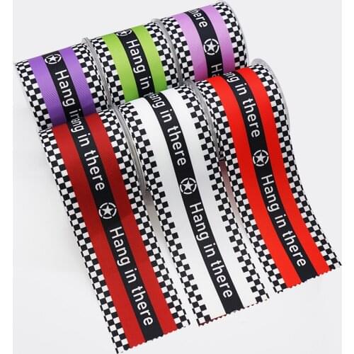 10 Yards Printed Grosgrain Ribbon 3" 75MM For Hair Bows DIY Crafts Handmade Accessories 47607