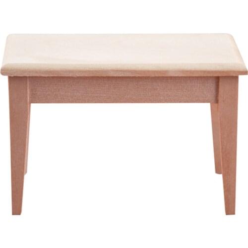 1/12 Scale Wooden Table Dollhouse Miniatures Furniture Model Accessory