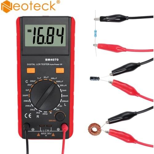 Neoteck Multimeter Tester For BM4070 LCR Meter Capacitance Inductance Resistance Self-discharge LCD Measuring Tester Tool