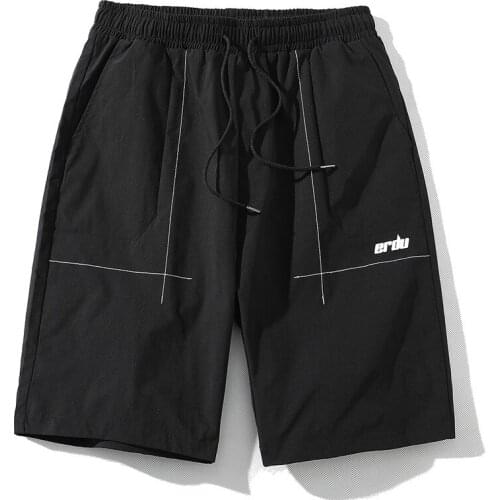 2021 Streetwear Summer Men Cargo Shorts Harajuku Straight Cotton Short Pants