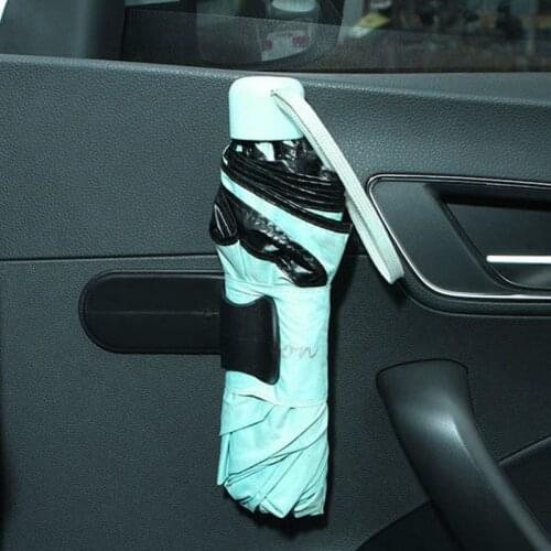N84F Portable Paste-type Umbrella Holder Multi-functional Small Hook Hanger Rack Car Home Interior Accessories