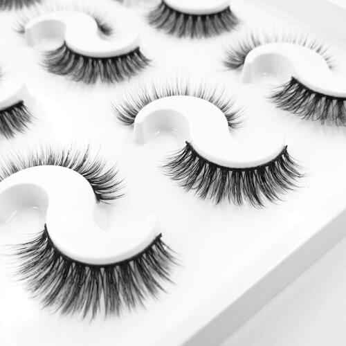 NEW 9 Pairs 3D Soft Mink False Eyelashes Handmade Wispy Fluffy Long Lashes Natural Eye Extension Makeup Kit Cilios