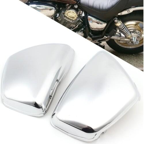 Motorcycle Fairing Panel Fairing Battery Cover Frame Guard Protector Chrome For Yamaha XV 700 750 1000 1100 Virago