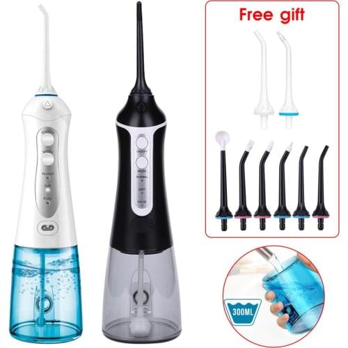 Portable Electric Oral Irrigator Waterproof Silent Teeth Cleaning Device Cordless Oral Irrigator USB Rechargeable Teeth Cleaner