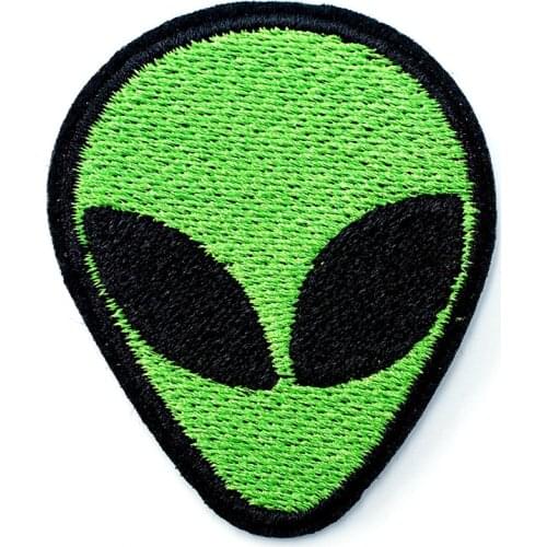 Aliens 4.3x5.2cm DIY Badge Patches Clothing Cute Cartoon Patch Fabric Sewing Embroidered Applique Jacket Jeans Clothing Badges