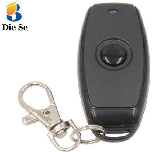 DieSe Wireless Remote Control Swtich RF 433Mhz Transmitter 1527 Learning Code with Battery for Lamp Simple Style 1 Button Only