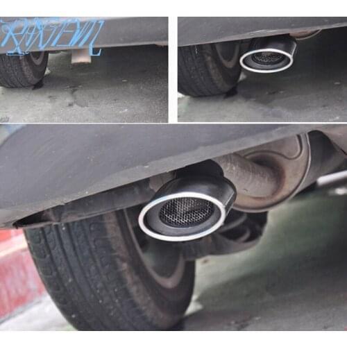 Universal Car Auto Exhaust Muffler Rear Tail Throat Liner Accessories For Alfa Romeo 147 156 159 Alfetta Berlina Brera giulietta