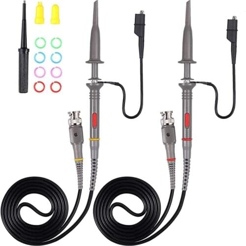 YEAPOOK P6100 100MHz Universal BNC Oscilloscope Probe with Accessories Kit (Pack of 2)