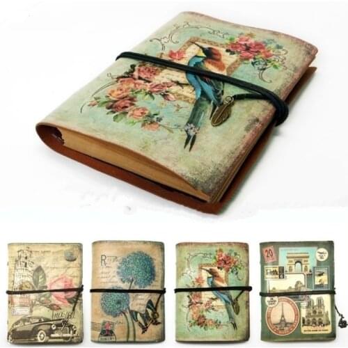 Vintage Stationery PU Leather Notebook Creative Kraft Paper Planner Sketchbook Agenda Diary Notebooks
