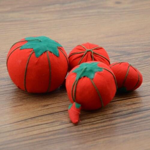 1 PC Tomato Fabric Needle Pin Cushion Holder Sewing Kit Pincushions Needlework Mat DIY Craft Supplies Sewing Pins Accessories