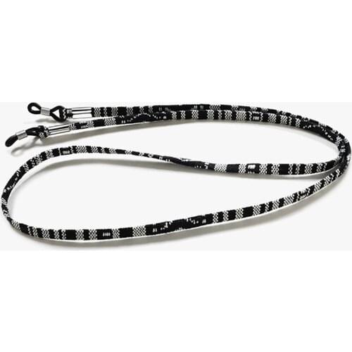 100pcs 5mm Black Elegent Eyeglass sunglasses cotton neck string cord retainer strap eyewear lanyard holder