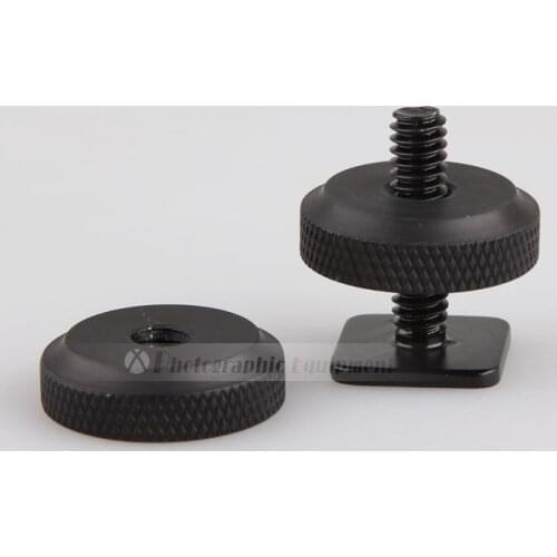 100pcs/Lot Flash Hot Shoe Adapter 1/4 Double Lock Screw for Camera Tripod Flash Light Stand Mount