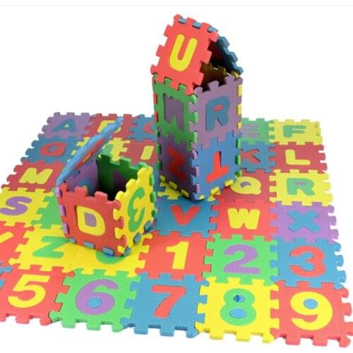 36pcs Small Pieces Of Mats Can Be Used On Both Sides Of The Alphabet/Number Baby Literacy Puzzle Mat Soft Crawling Mat Foam Mat