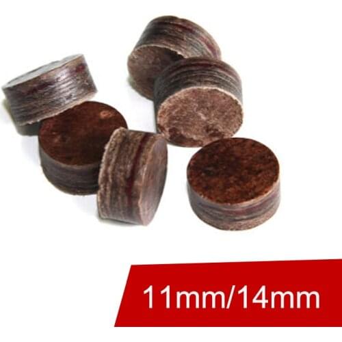 5 Pieces/Lot Imported Red Multilayer Cuppa Pool Cue Tips 14mm/11mm Snooker Billiard Accessories China