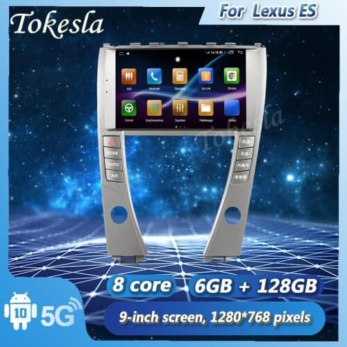 Tokesla Android 11 Car Radio Audio MP3 Intelligent Touch Central Multimedia Screen System For Lexus ES ES240 ES300 ES330 ES350