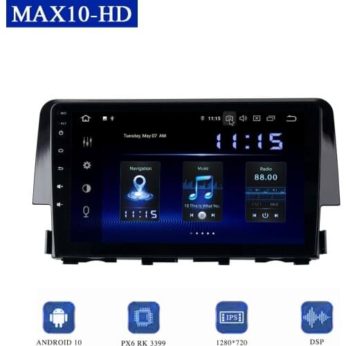 Dasaita for Honda Civic 2015 2016 2017 2018 2019 Android Car Radio DSP Multimedia Player 9" CarPlay GPS Navigator Stereo Audio