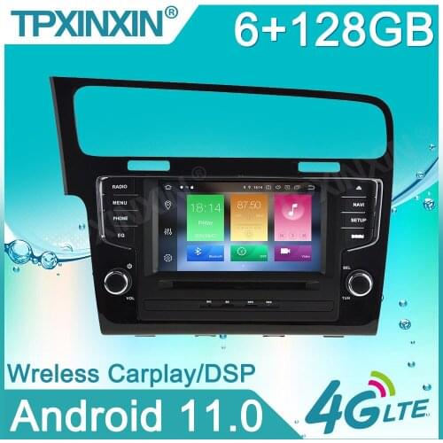 For Volkswage VW GOLF 7 2013-2018 Car Stereo Multimedia Player Android GPS Navigation Auto Audio Radio Recorde PX6 Head Unit