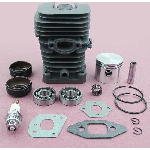 41.1mm chainsaw cylinder and Gasket piston assy Spark Plug Grooved Ball Bearing Kit For Partner 350 Partner 351