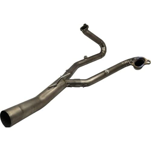 Real Titanium Alloy motorcycle exhaust muffler contact middle pipe slip on