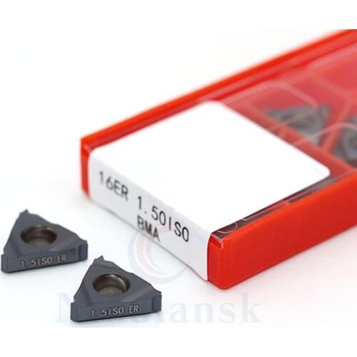 16ER 0.50 ISO 0.75 ISO 1.0ISO 1.25ISO 1.50ISO 1.75ISO 2.0ISO 3.0ISO BMA high quality carbide thread turning tool CNC lathe tool