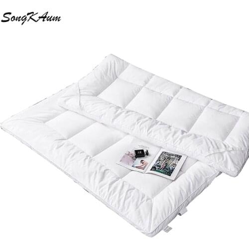 SongKAum five star hotel 100% Down velvet Mattresses Thicken Keep warm Tatami Foldable Mattress Help sleep King Queen size