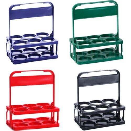 Reusable 6 Pack Beer Bottle Carrier Drink Caddy Holder Holding Container Durable Foldable Bar Liqueur Wine Beer Rack Basket Cup