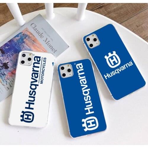 Motorcycle Brand Husqvarnas Phone Cases For iphone 12 11 Pro Max Mini XS Max 8 7 6 6S Plus X 5S SE 2020 XR Silicone Soft cover